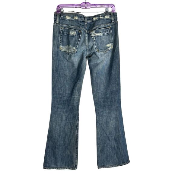 Vintage Joe's Jeans Distressed Flare Jeans - Size 29 Retro Style Jeans Y2K - Picture 4 of 6